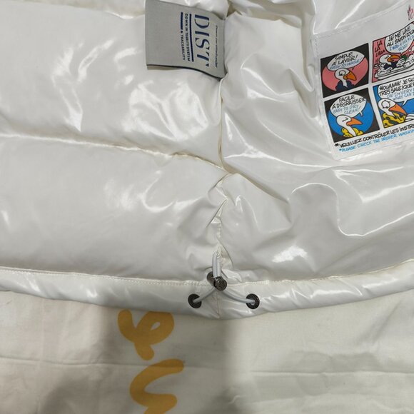 Moncler White Glossy Down Jacket - Picture 11 of 13